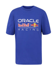 Red Bull Racing F1 Kids Large Front Logo T-shirt - Youth Blue/Gray