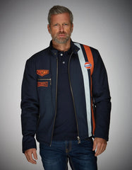 GrandPrix Originals Men's Roadmaster Cotton Jacket - Navy/Sand