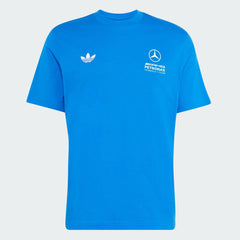Mercedes - AMG Petronas F1 Men's Blue Wonder T-Shirt- Blue Bird/White