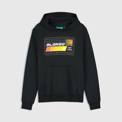 Aston Martin F1 Limited Edition Fernando Alonso Spain GP Graphic Hoodie - True Black