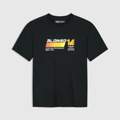 Aston Martin F1 Limited Edition Fernando Alonso Spain GP Graphic T-Shirt - True Black