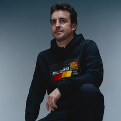 Aston Martin F1 Limited Edition Fernando Alonso Spain GP Graphic Hoodie - True Black