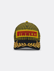 Pirelli Podium Special Edition Great Britain Silverstone GP 1st Place Hat - Houndstooth Yellow/Black