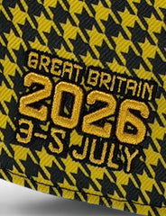 Pirelli Podium Special Edition Great Britain Silverstone GP 1st Place Hat - Houndstooth Yellow/Black