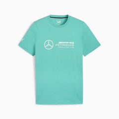 Mercedes Benz AMG Petronas F1 Puma Men's Large Logo T-Shirt - Black/Silver/Green