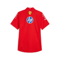 Scuderia Ferrari F1 2026 Men's Team Button Down Shirt - Puma Red