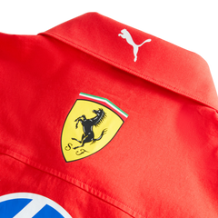 Scuderia Ferrari F1 2026 Men's Team Button Down Shirt - Puma Red