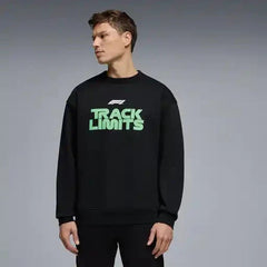 Formula 1 Tech Track Graphic Crew Sweatshirt - True Black