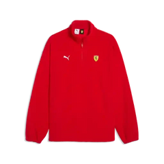 Scuderia Ferrari F1 Fanwear 1/4 Zip Sweatshirt - Rosso Corsa/Puma Black