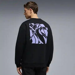 Formula 1 Tech Track Graphic Crew Sweatshirt - True Black