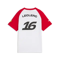 Scuderia Ferrari F1 Kids Charles Leclerc T-Shirt - Youth Puma White