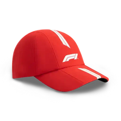 Formula 1 Tech F1 Racing Line Baseball Hat - F1 Hot Red/True Black