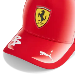 Scuderia Ferrari F1 2026 Lewis Hamilton Team Baseball Hat - Puma Red