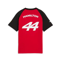 Scuderia Ferrari F1 Kids Lewis Hamilton Graphic T-Shirt - Youth Puma Black