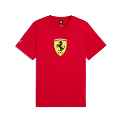 Scuderia Ferrari F1 Fanwear Large Shield T-Shirt - Rosso Corsa/Puma White