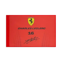 Scuderia Ferrari F1 Charles Leclerc Flag - Rosso Corsa
