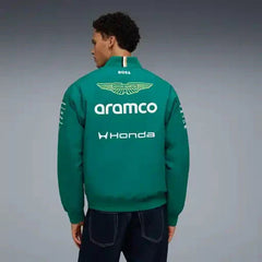 Aston Martin F1 2026 Team Bomber Jacket - Green Lux