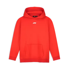 Formula 1 Tech Collection F1 Racing Line Hoodie - F1 Hot Red/Cloud Dancer