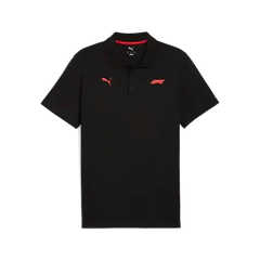 Formula 1 Tech Collection F1 Small Logo Polo Shirt - Black/White
