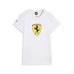 Scuderia Ferrari F1 Women's Fanwear Shield T-Shirt - Rosso Corsa/Puma White
