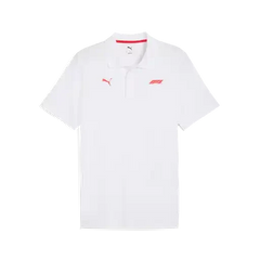 Formula 1 Tech Collection F1 Small Logo Polo Shirt - Black/White