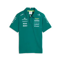 Aston Martin F1 2026 Kids Team Polo Shirt - Youth Green Lux
