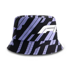 Formula 1 Tech F1 Track Graphic Bucket Hat - Focus Purple/Shift Green