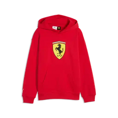 Scuderia Ferrari F1 Kids Shield Hoodie - Youth Rosso Corsa/Puma Black