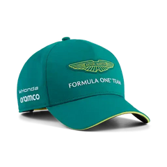 Aston Martin F1 2026 Team Baseball Hat - Puma Black/Green Lux