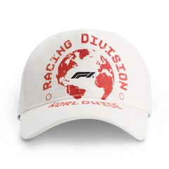 Formula 1 Tech F1 RDW Graphic Baseball Hat - Cloud Dancer/Pirate Black