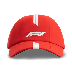 Formula 1 Tech F1 Racing Line Baseball Hat - F1 Hot Red/True Black