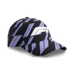 Formula 1 Tech F1 Track Graphic Baseball Hat - Focus Purple/Shift Green