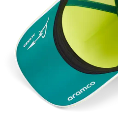 Aston Martin F1 2026 Fernando Alonso Team Hat- Lime Shimmer/Green Lux/Puma White