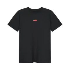 Formula 1 Tech Racing Line T-Shirt - Cloud Dancer/F1 Hot Red/True Black