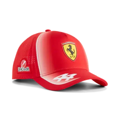 Scuderia Ferrari F1 2026 Lewis Hamilton Team Baseball Hat - Puma Red