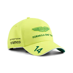 Aston Martin F1 2026 Fernando Alonso Team Hat- Lime Shimmer/Green Lux/Puma White