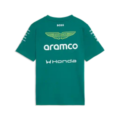 Aston Martin F1 2026 Kids Team T-Shirt - Youth Green Lux