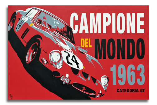 Hunziker 250 GTO - 1963 Campione del Mondo - Canvas Print